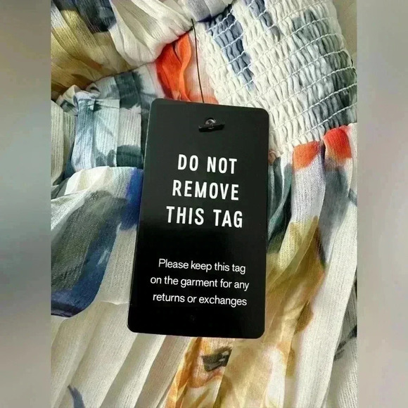 Express Floral Draped Sleeve Pleated Maxi Dress Size Large - Picture 13 of 14